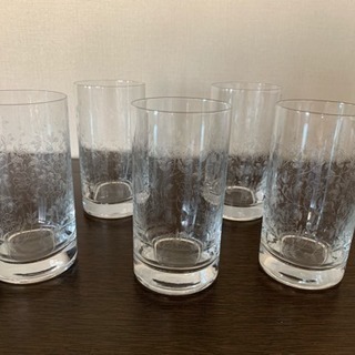 ほぼ未使用 ウォーターグラス5個セット