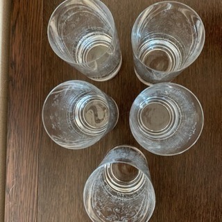 ほぼ未使用 ウォーターグラス5個セットの画像