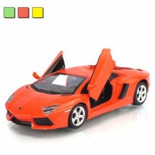 1/32 ランボルギーニ・アヴェンタドール ミニカー オレンジ ...