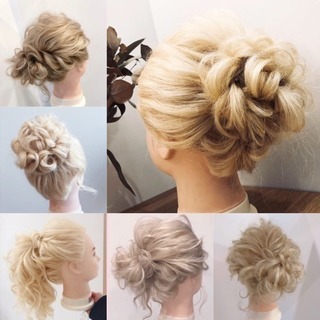 プロ用ヘアアレンジ、ヘアセットスキルアップ講習の画像