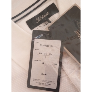 新品未着用　Titleist　ポロシャツ　白　Lサイズの画像