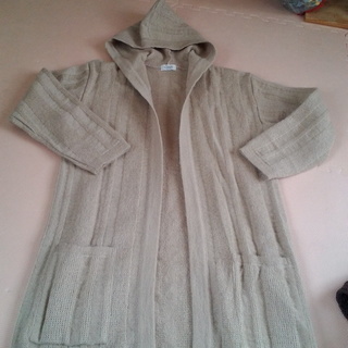 ロング丈カーディガン　ニット