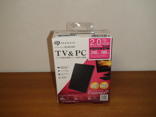 ★新品・未開封品★メーカー保証付き（H31年1月購入）★外付けポータブルハードディスク★SEAGATE(ELECOM)SGP-NZ02