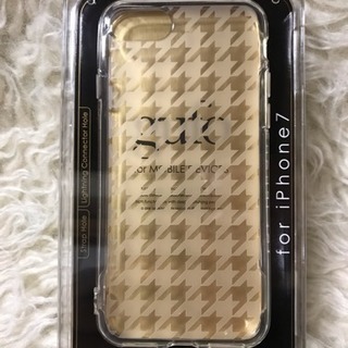未使用 iPhone7 対応 ケース gufo 千鳥格子