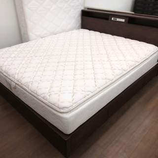 大塚家具 クイーンベッド 引き出し収納・アラーム付き