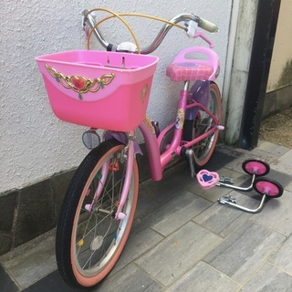 子供用 自転車　サイズ１８インチ　ディズニープリンセス