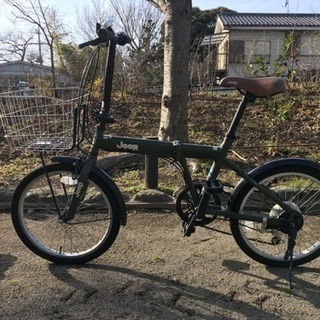 折りたたみ自転車 JEEP グリーン 20インチ