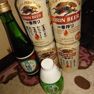 お酒とビールです