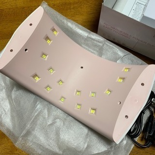 UVとLEDダブルライト 24W ネイルドライヤー 赤外線検知＆タイマー機能の画像