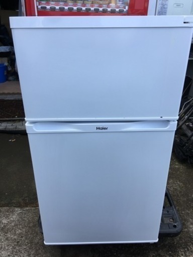 【中古】Haier ハイアール JR-N91K(W) 冷蔵庫 91L ホワイト　※2016年製