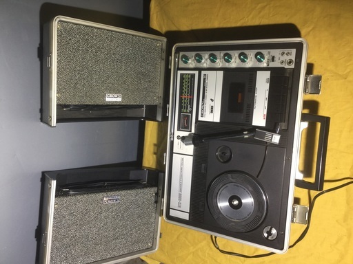 CROWN ポータブルステレオ GTX-5000 レコード カセットテープ ラジオ
