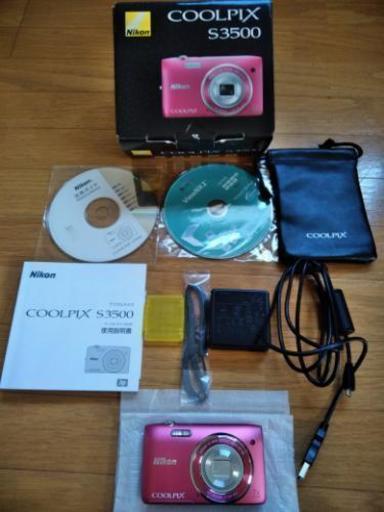 美品　デジカメ Nikon  COOLPIX  S3500
