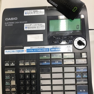 CASIO カシオ 電子レジスター レジ TE-2500 ブラックの画像