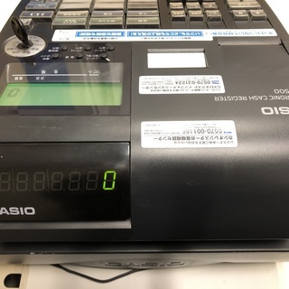 CASIO カシオ 電子レジスター レジ TE-2500 ブラックの画像