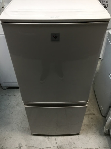 【送料無料・設置無料サービス有り】冷蔵庫 SHARP SJ-PD14A-C 中古 ①