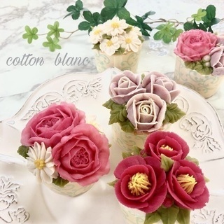 アイシングクッキー、フラワーケーキ教室cotton blanc 