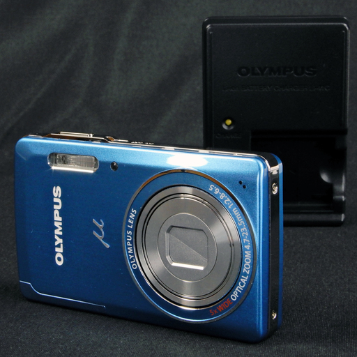 OLYMPUS デジタルカメラ μ-5010 1400万画素 光学5倍ズーム ライトブルー  Used美品