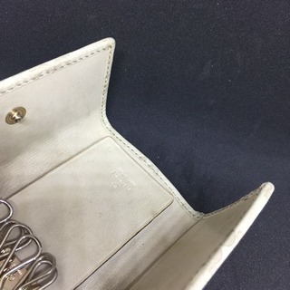 GUCCI グッチ シマライン 白レザー 6連キーケースの画像
