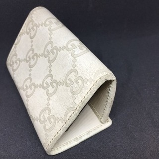 GUCCI グッチ シマライン 白レザー 6連キーケースの画像