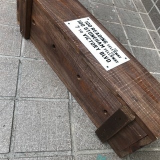 木製 ロングプランター READEINGの画像