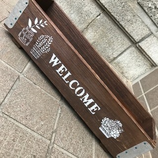 木製プランター＊welcome＊