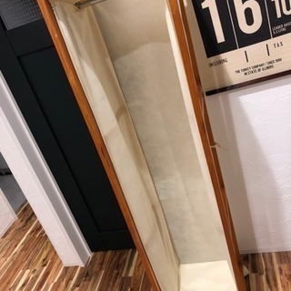 木製 不織布 衣類掛けハンガーラック