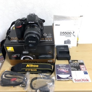 ニコン Nikon D5500 レンズキット★SDカード、ガイド本付き