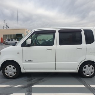 【支払総額12.5万】H20 ワゴンR FX 車検31/7 タイミングチェーン ナビ 4.6万km CNG(天然ガス) PW PS CD FM AMの画像