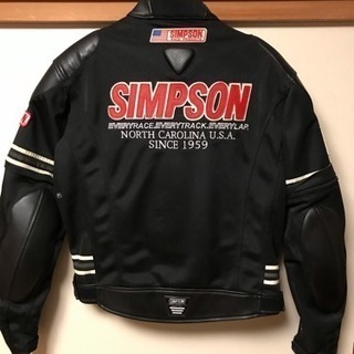 SIMPSONライダースジャケット Mサイズの画像