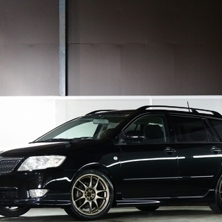 【車検２年付】  トヨタ カローラフィールダー 1.8 S 社外アルミ/ローダウン/MT車☆自社ローン・オートローン全国対応の画像