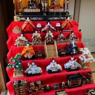 【お譲り先決定済】七段 雛人形 桃の節句