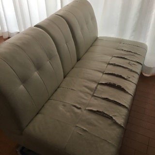 テーブル付き2人掛けソファ