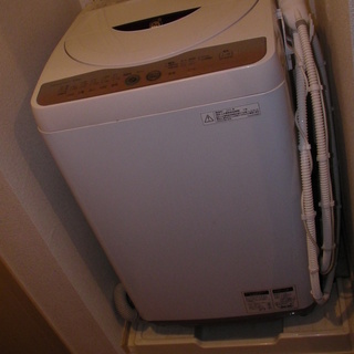 取引終了_全自動洗濯機SHARP、6kg、ふろ水ポンプ付き