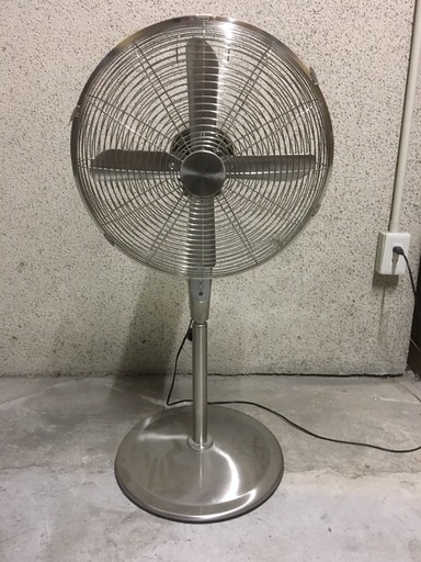 ドウシシャ DOSHISHA メタル扇風機 羽根径40cm 幅45cm×奥行40cm×高さ95～122cm