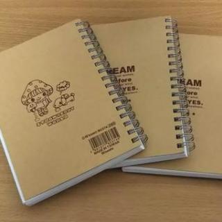クリアポケット付き A6 フリーリングノート 3冊の画像