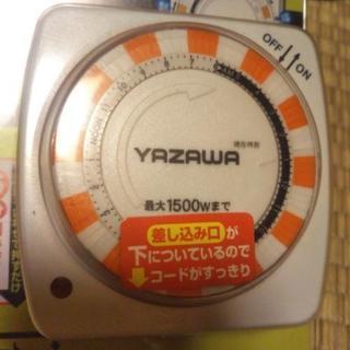 ヤザワ 24時間タイマーコンセント SHT151WHの画像