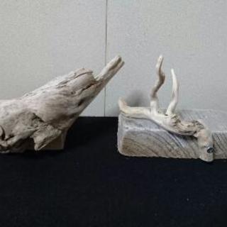 流木ミニシェルフ棚の画像