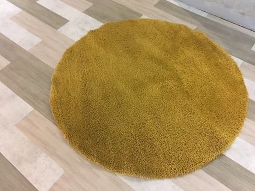 【値下げしました】IKEA  ÅDUM ラグ パイル長, イエロー, 130 cm