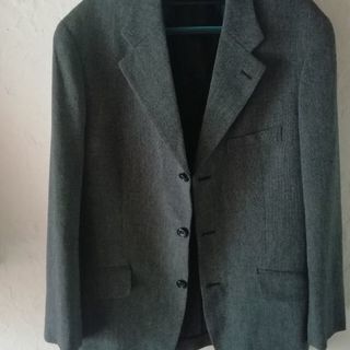 3釦　春、秋ジャケット　サイドベンツ