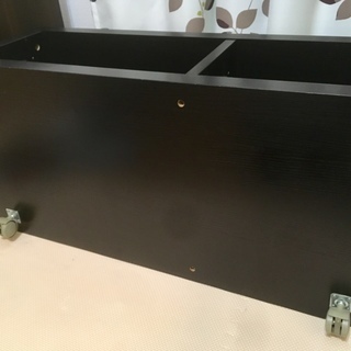【引取専用 / 無料】ニトリ ローボード　テレビ台　ブラック　車輪付きの画像