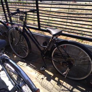 自転車　２６　ブラック　パンク　ジャンク品