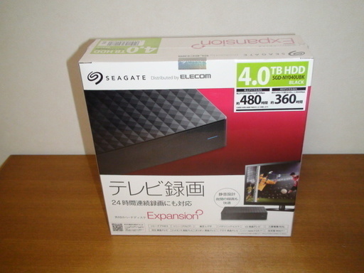 ★新品・未開封品★メーカー保証付き（H31年1月購入）★外付ハードディスク★SEAGATE(ELECOM) SGD-NY040UBK