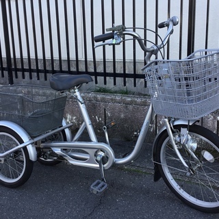 ＜美車＞三輪自転車・DLワゴン トライサイクル・シルバー