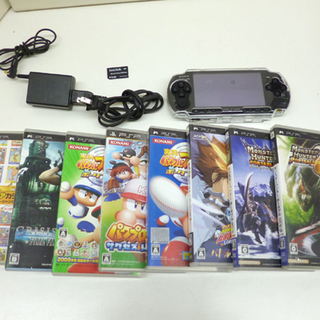 ソニー PSP-3000 本体 ピアノブラック ソフト8本セット...