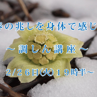 ～春の兆しを身体で感じる～調しん講座