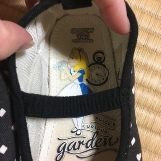 【ディズニー】16cm子供靴 不思議の国のアリス 靴 の画像