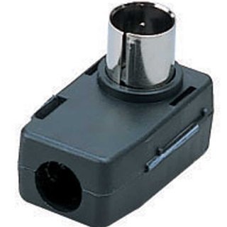 TVアンテナ 同軸ケーブル  YAGI L型同軸プラグL型接続⇔直付 クロ LP-7C(B)-B【未使用品】の画像