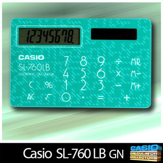 カードサイズ ソーラー電卓 CASIO SL-760LB