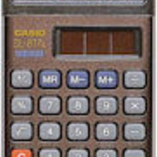 小型卓上ソーラー電卓 CASIO SL-817L