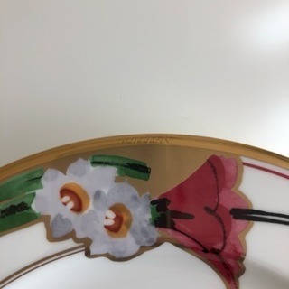 お取引中●未使用品●ノリタケ●THE GINZA 大皿●四季●Brilliant four Seasons●花柄 ゴールド●の画像